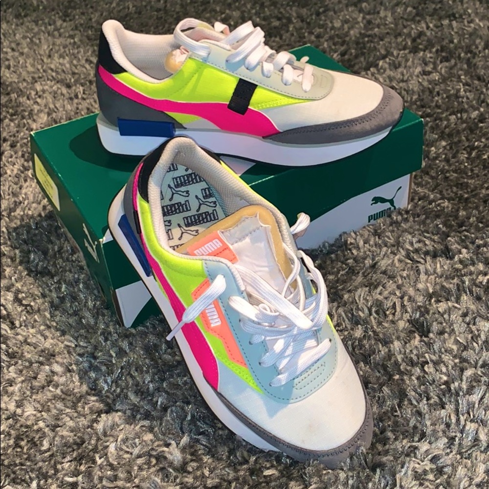 Multicolored Puma sneakers